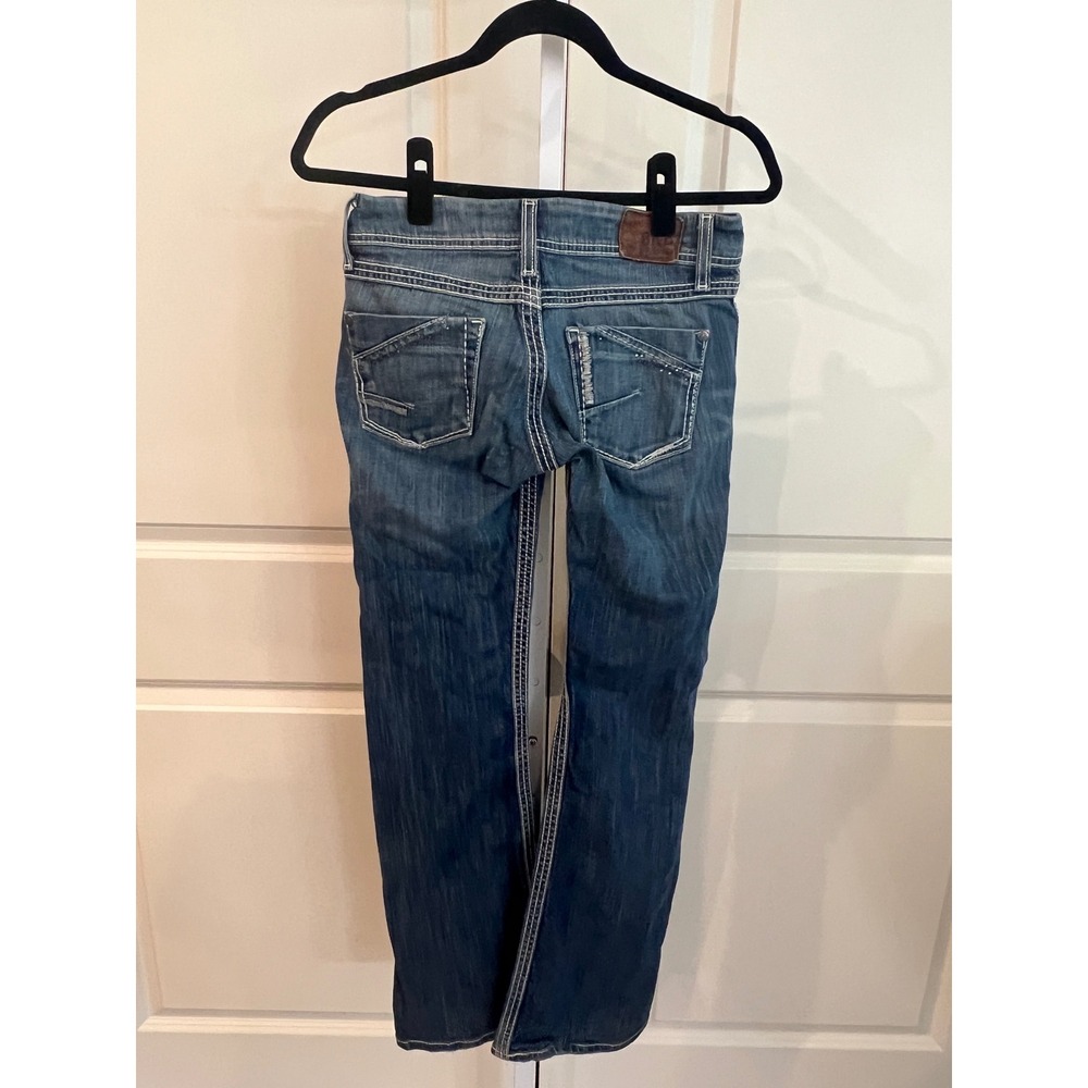 BKE Sabrina Flare Jeans Womens 26R Medium Wash Blue Denim Low Rise - Picture 3 of 9